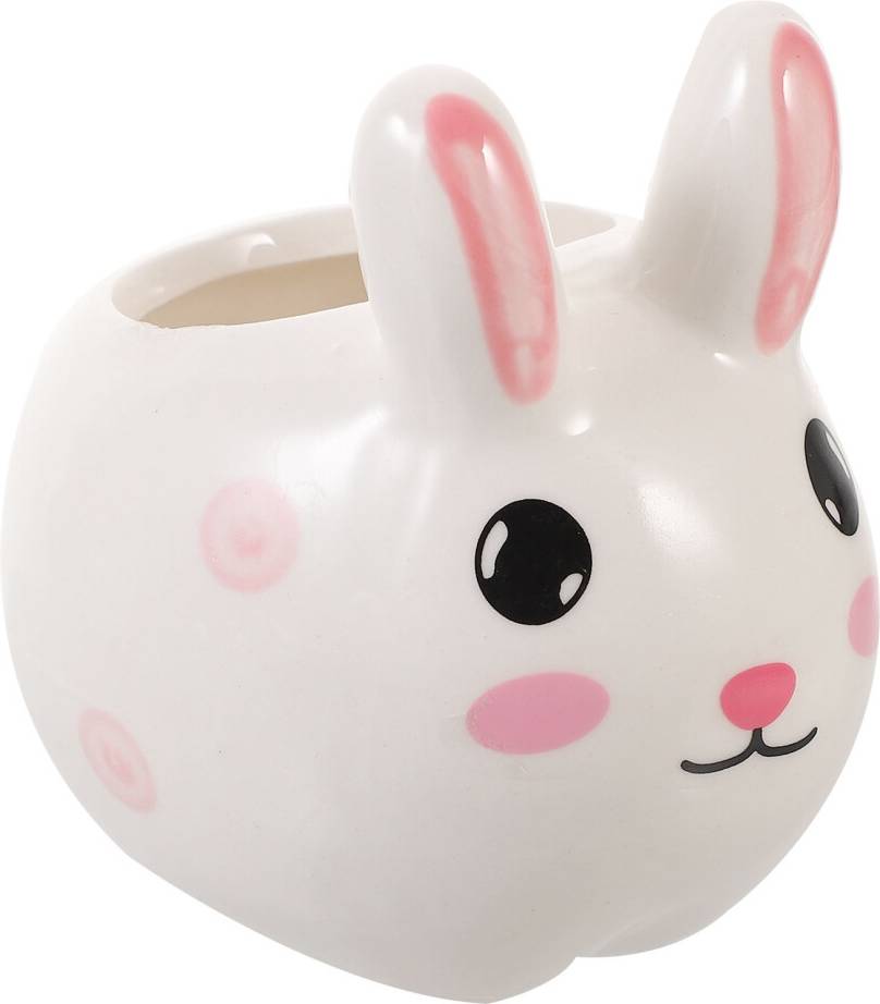 Ohphcall Rabbit Plant Pot Ceramic Animal Shape