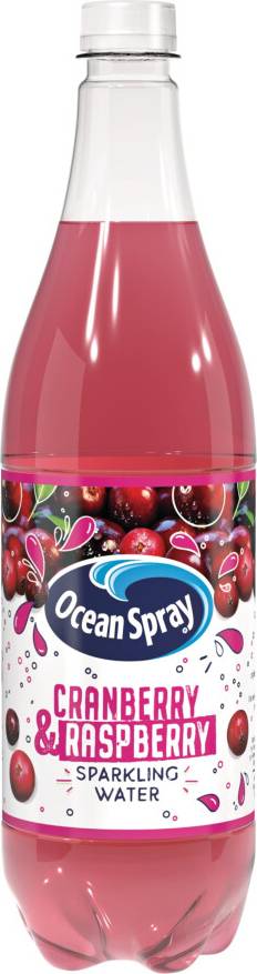 Ocean Spray Pink Cranberry Raspberry Sparkling Water 1L