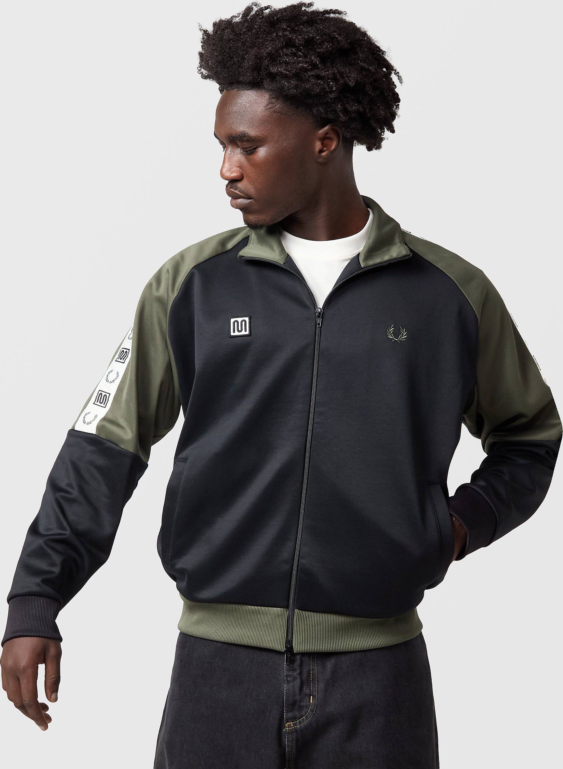 Fred Perry Meyba Taped Raglan Trackjacket - Black