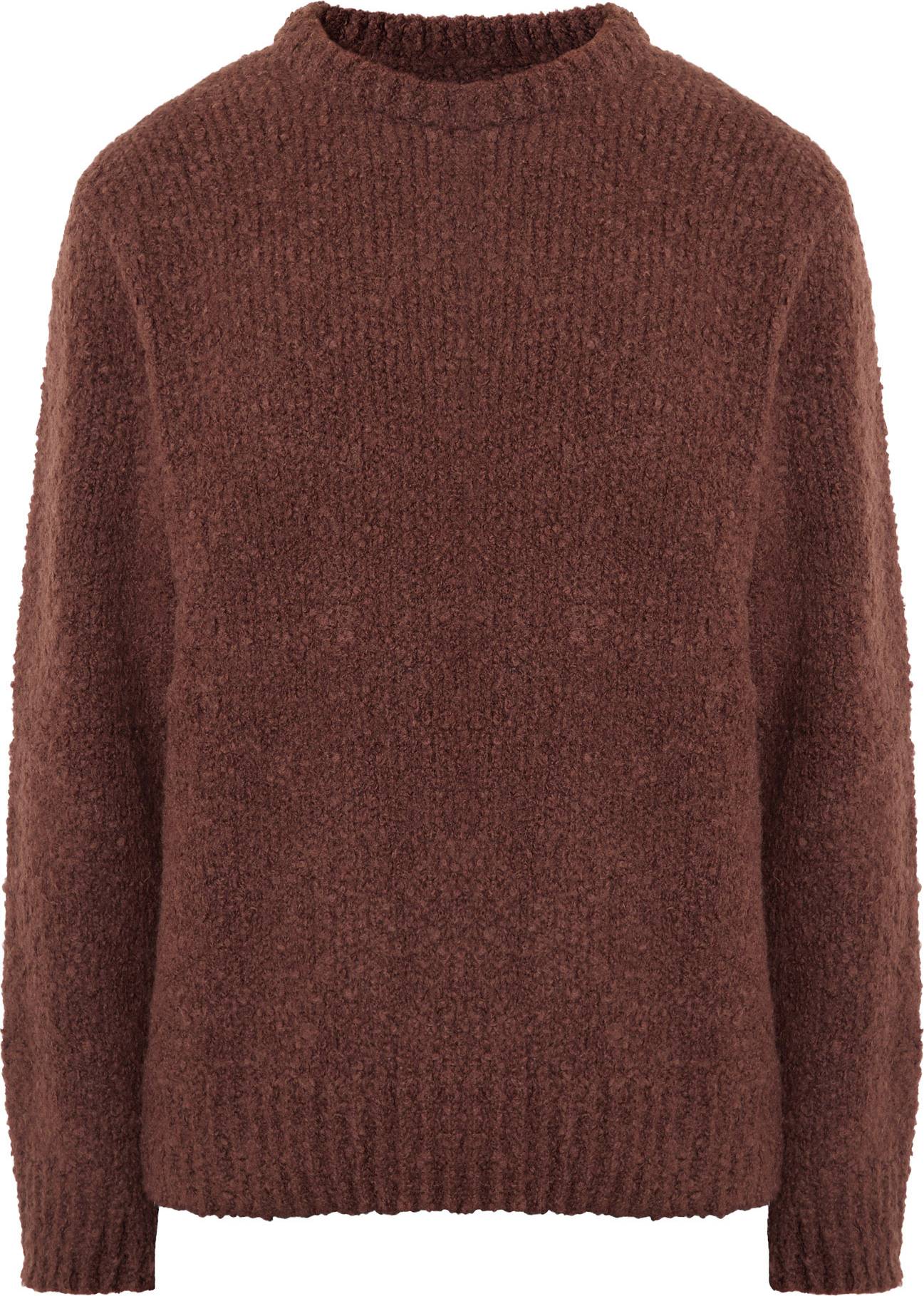Dun Textured Sweater - Rum Raisin