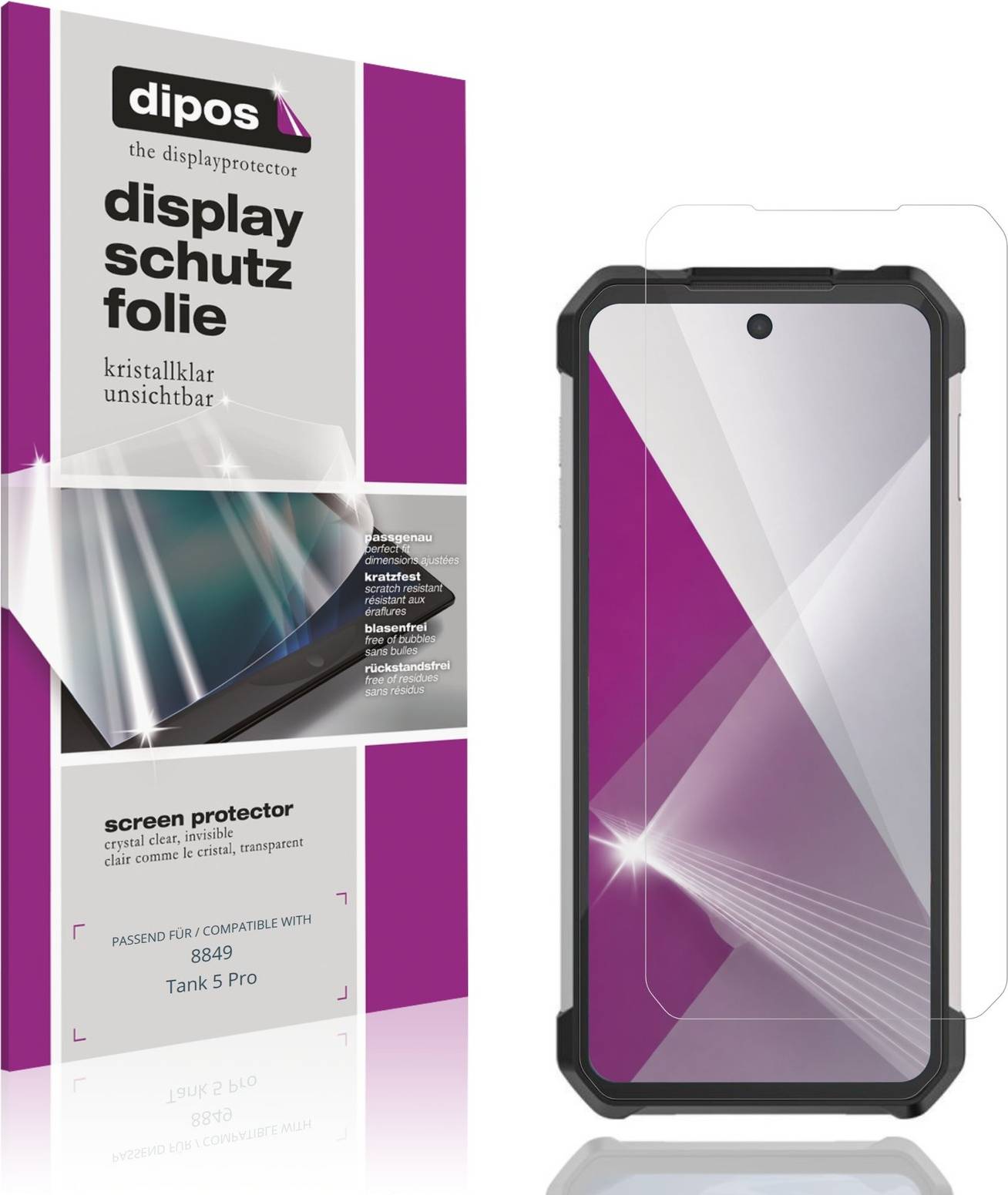 Dipos Screen Protector For 8849 Tank 5 Pro