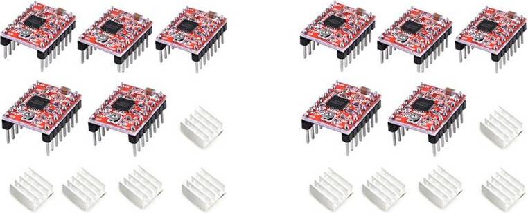 Typecat A4988 Stepstick Stepper Motor Driver Module 10Pcs