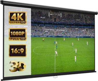 B&Q 90 Inch 4K HD Projection Screen