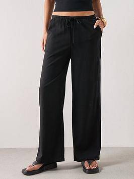 Mango Riga Relaxed Trouser Co-Ord - Black