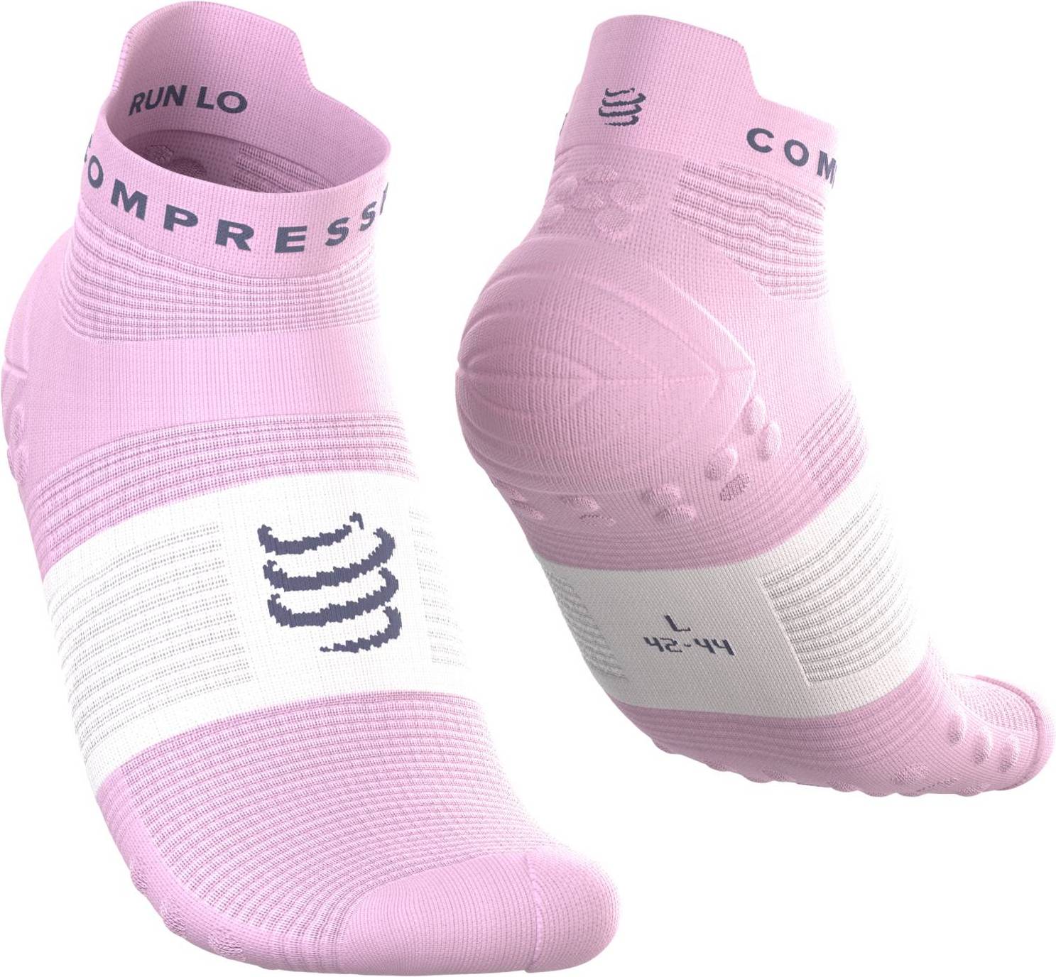 Compressport Pro Racing V4.0 Run Low Socks - Pink White