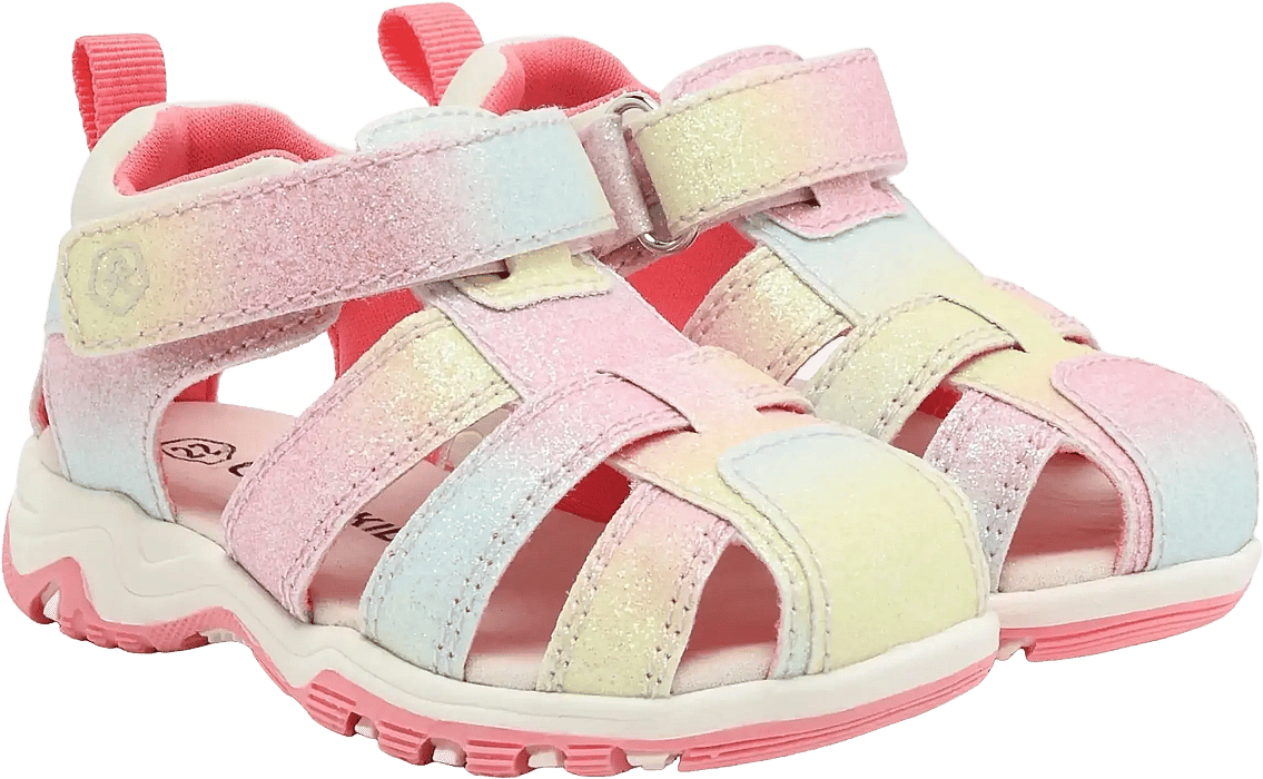 Color Kids Baby Sandals With Velcro Strap - Multi/Patterned