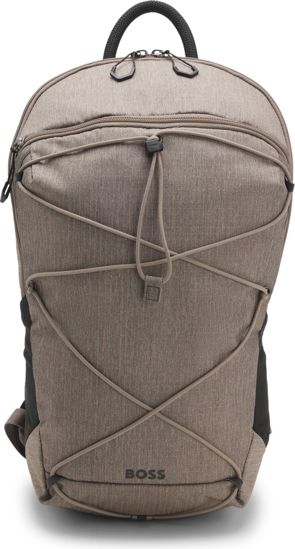 BOSS Ripstop Backpack With Chest Strap Pockets - Beige