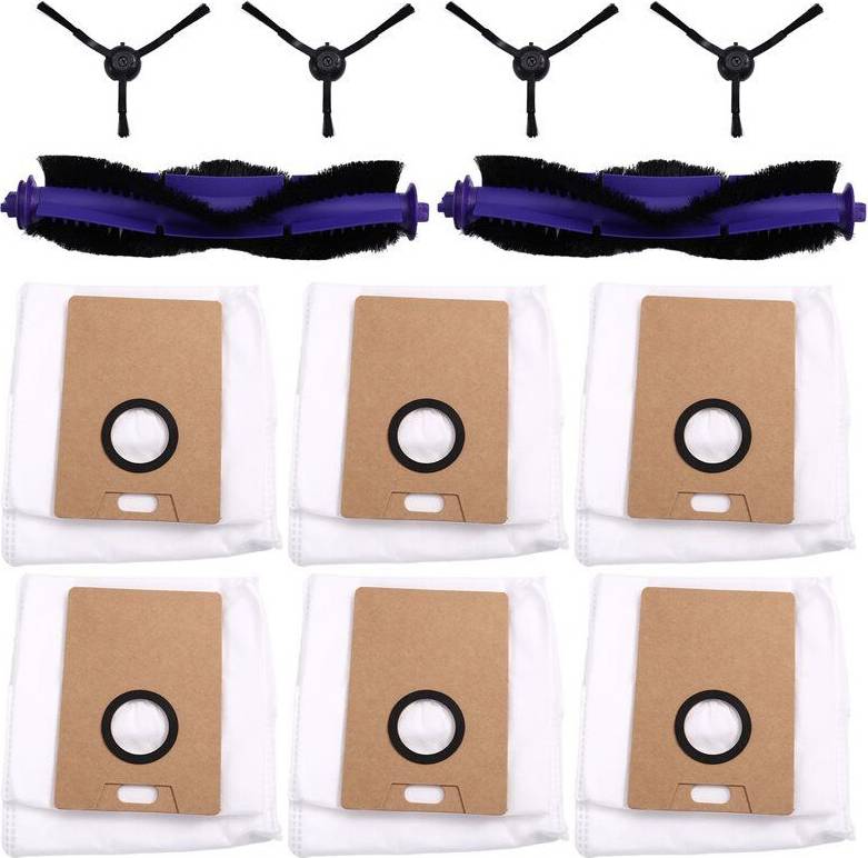 Tlily Main Brush Roller Dust Bags Kit for Tapo RV30 Max RV30 RV20 Max Robot Vacuum