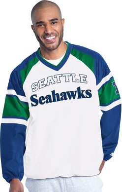Starter Infield Play Raglan Pullover Jacket - White