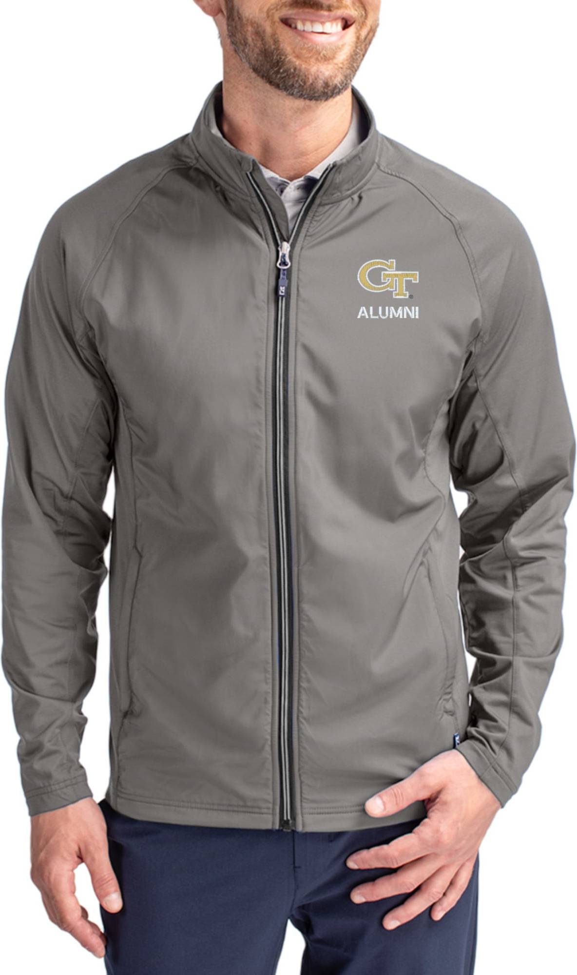 Cutter & Buck Alumni Logo Adapt Eco Knit Raglan Jacket Yellow