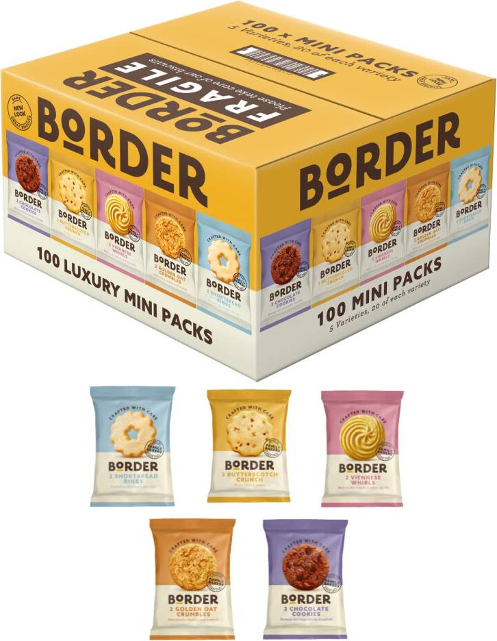 Border Biscuits 100 Packs Multipacks 5 Pack