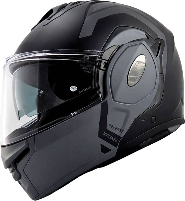 Vito Reverse Modular Helmet - Matt Black/Grey