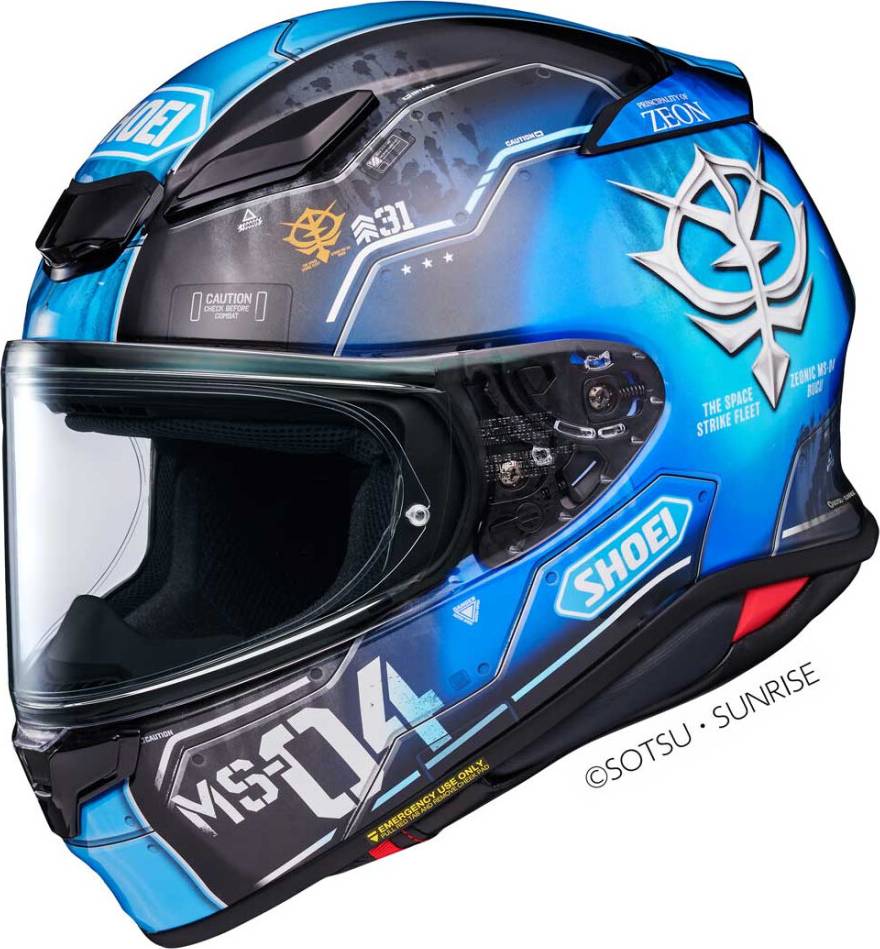 Shoei NXR2 MS-04 Ramba Ral's Bugu TC2 Blue