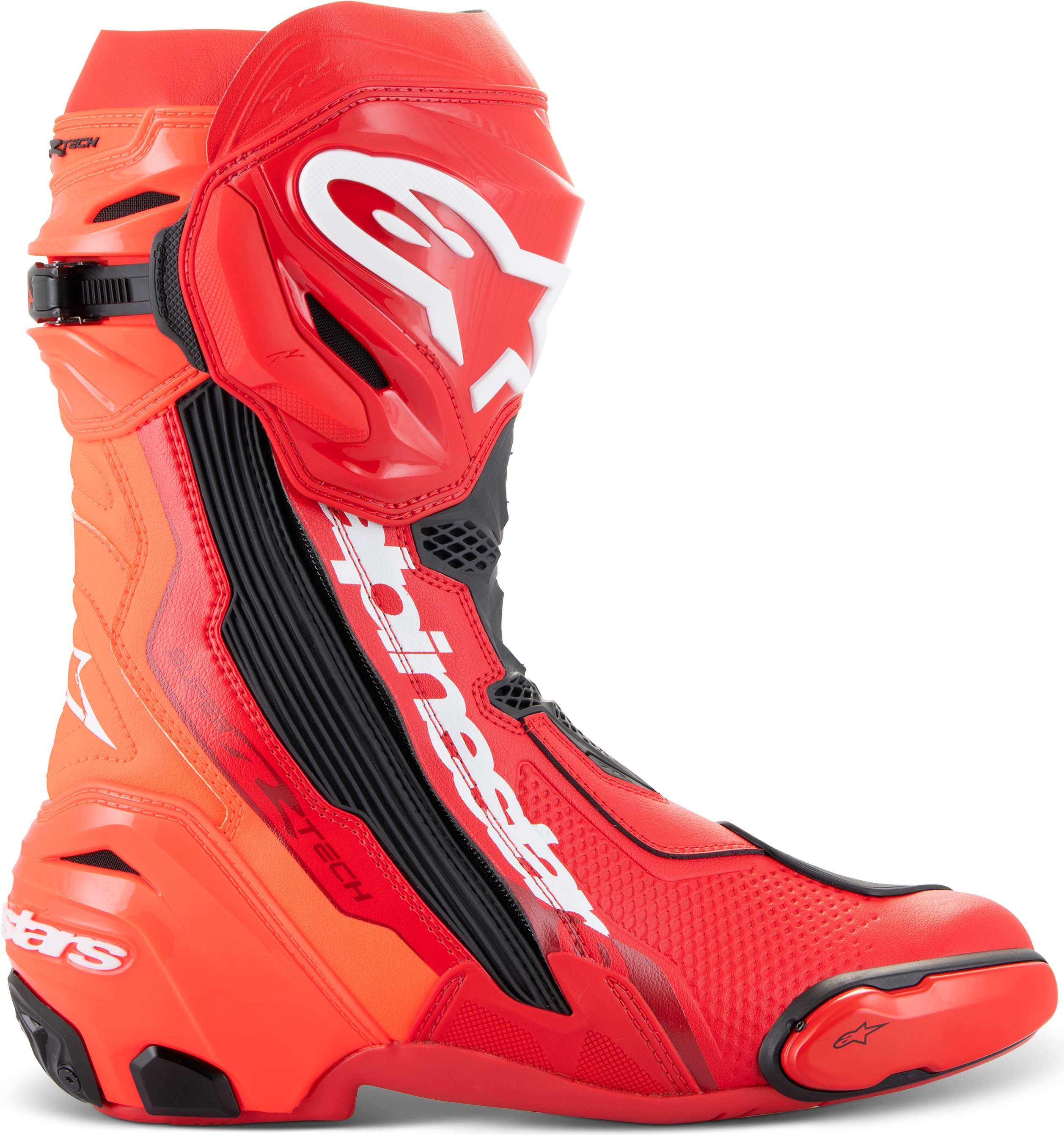 Alpinestars supertech r Alpinestars Supertech R Boots Bright Red Fluo Gr 43 Rot