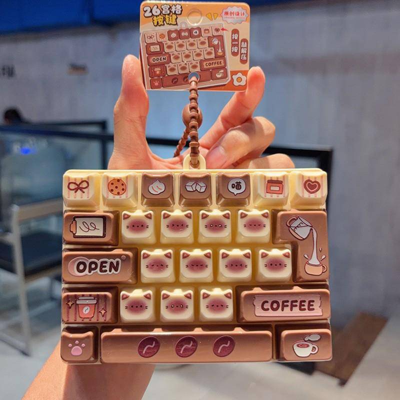 26 Grid Keycap Clicker Anti Stress Fidget