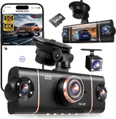 Dash camera front and rear 4 Channel Dash Cam 360 View Front Rear