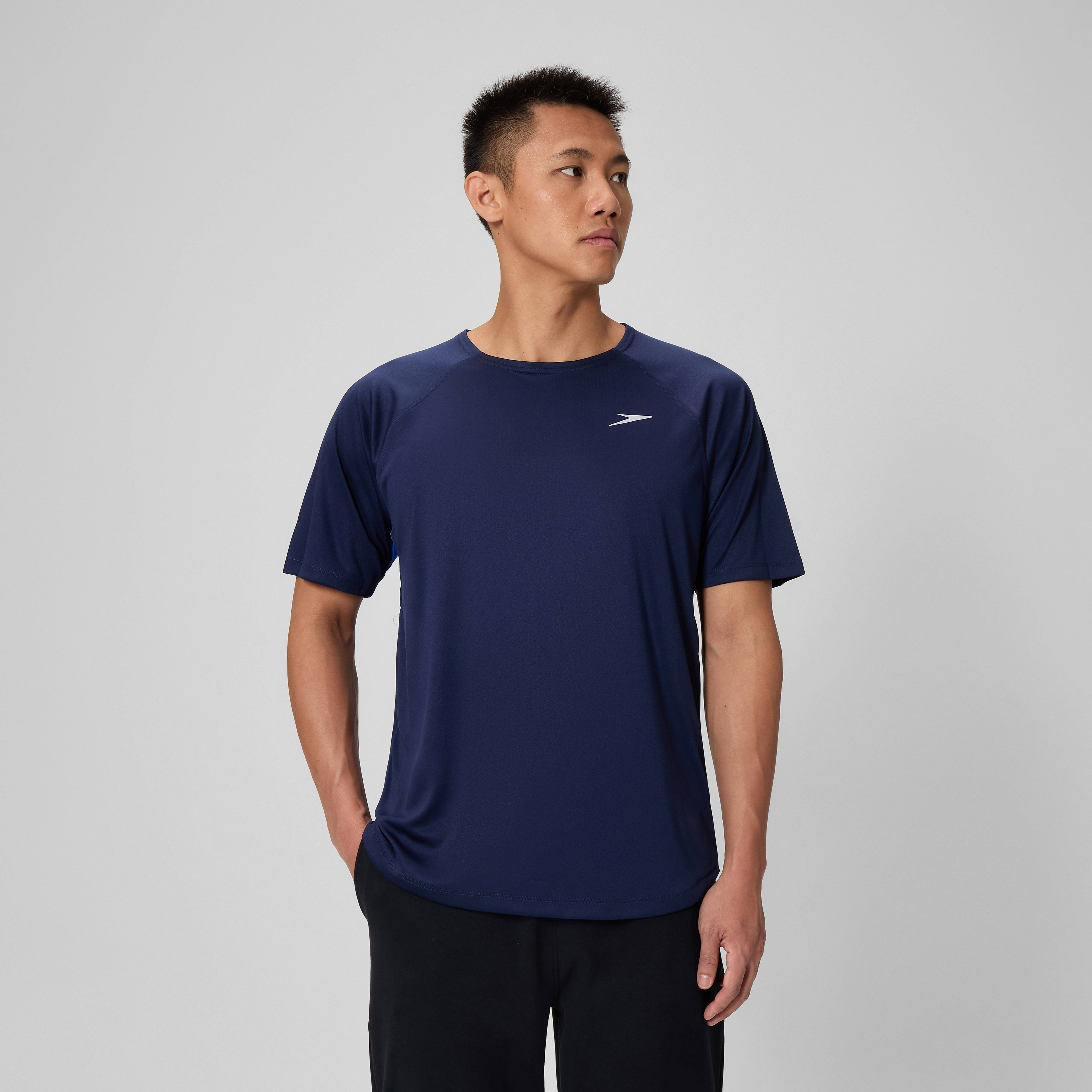 Speedo Short Sleeve Swim Rashguard - Navy
