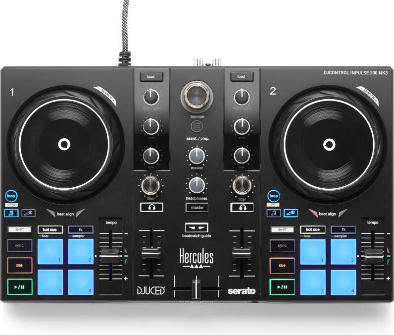 Hercules dj Hercules DJControl Inpulse 200 MK3 DJ Controller