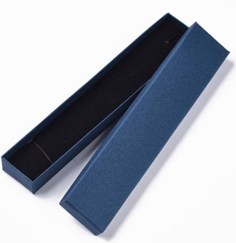 Long cardboard boxes Long Shape Paper Boxes Jewelry Storage Case with Sponge - Colorful
