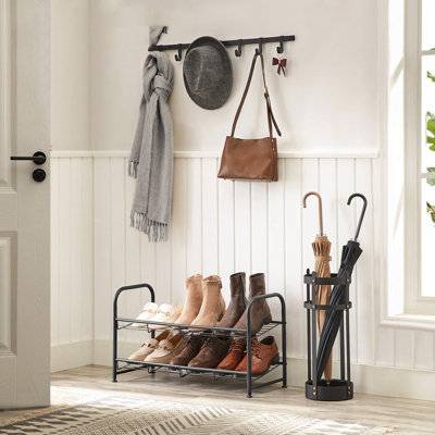 Songmics 2-Tier Stackable Shoe Rack Shoe Rack