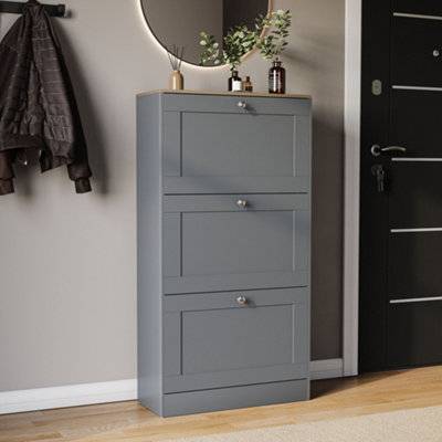 Lassic Vida Designs 3 Drawer Shoe Storage Cabinet Shoe Rack