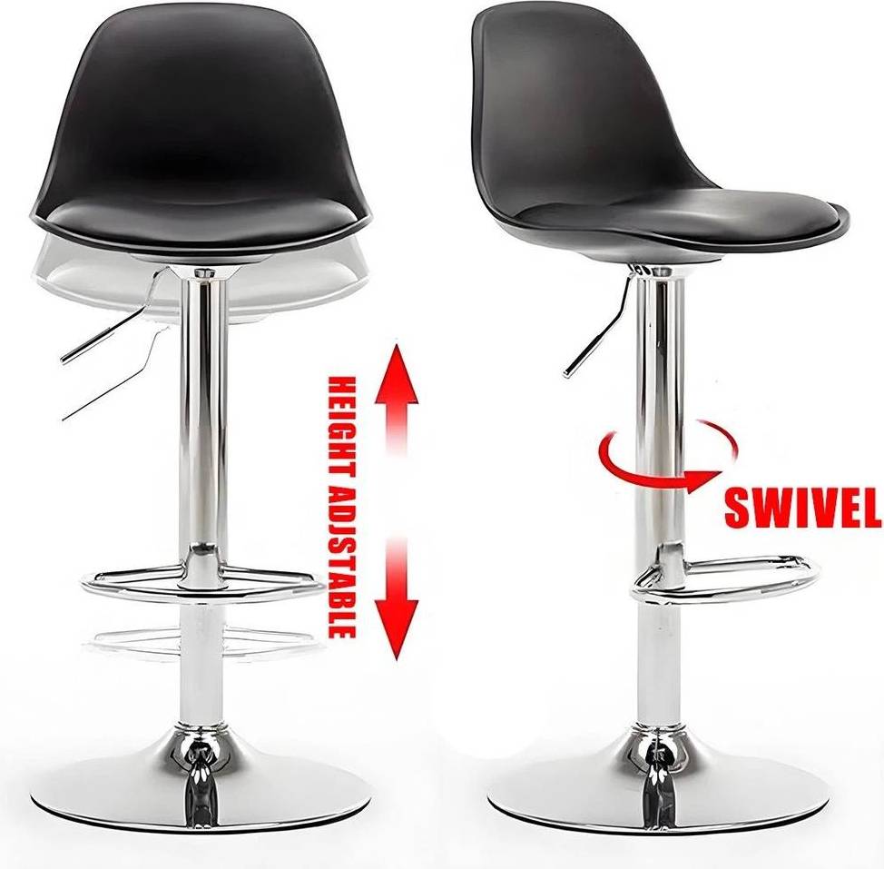 NESTLUNE Set 2 Kitchen Counter Bar Stools Bar Stool 2pcs