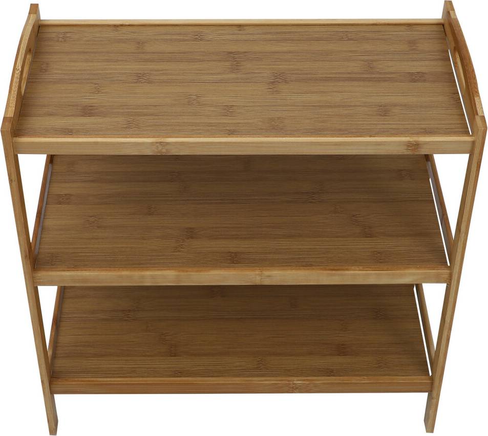 VILLCASE Three-Layer Bamboo Shoe Rack Shoe Rack 2pcs