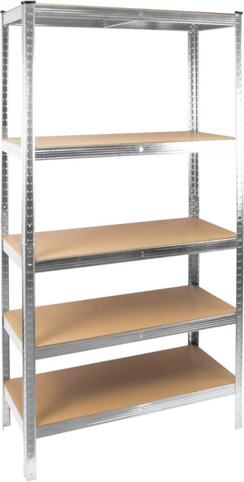 Boltless Garage Silver Shelving Rack
