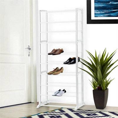 B&Q 10 Tier Vertical Shoe Rack Shoe Rack