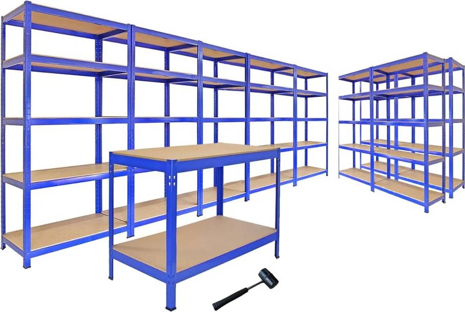 MonsterShop Monster Racking Bundle Boltless 5 Tier Shelving System