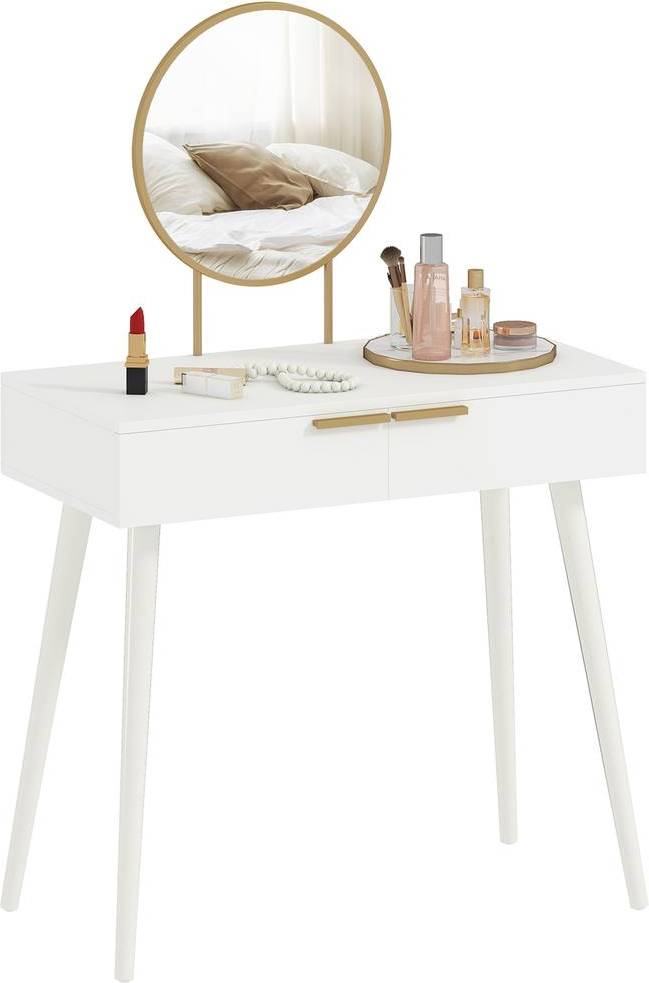 Homcom Modern Dressing Table with 2 Drawers Dressing Table