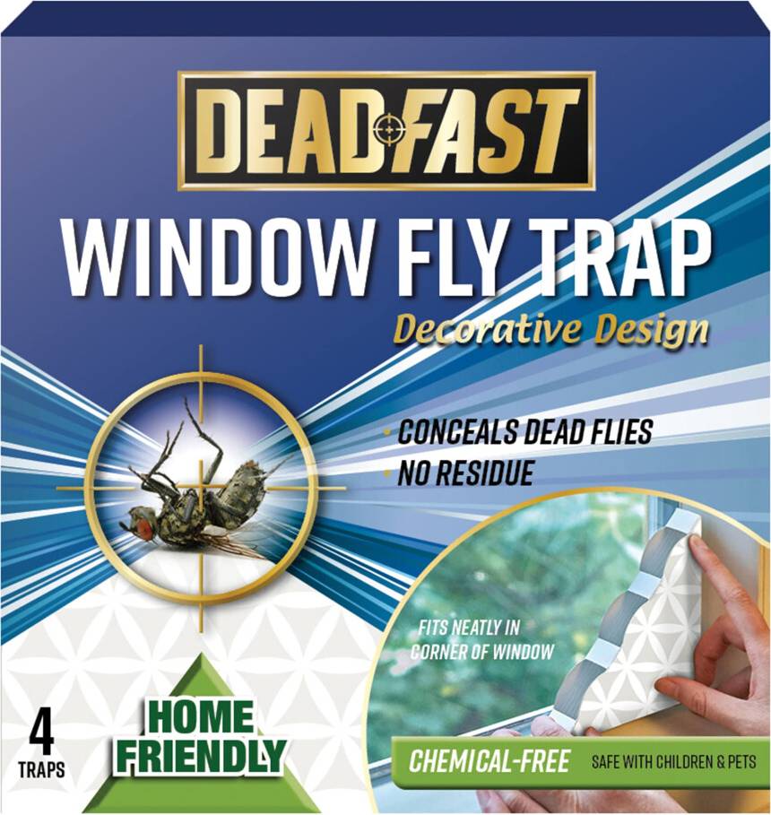Indoor Fly Window Traps 4 Packs White