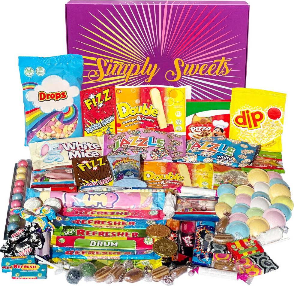Mega Retro Sweets Hamper Gift Box