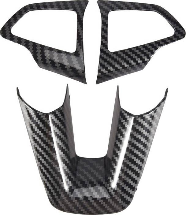 Interior Steering Wheel Protection Trim Sticker 3Pcs Set