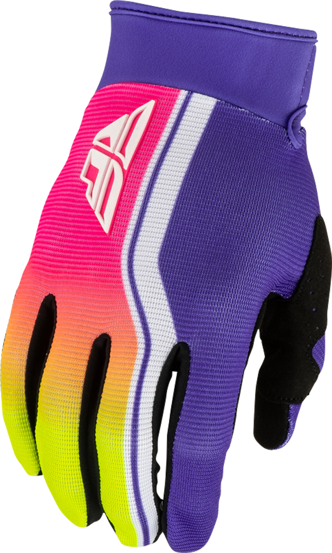 Moto de cross Fly Racing Gants Cross F-16 Raze Violet/Rouge/Jaune