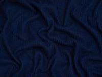 Minerva Core Range Brushed Texture Rib Stretch Knit Navy Metervara Blå