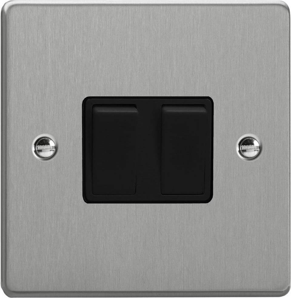 XDE2B.BS Essential Brushed Steel Rocker Switch