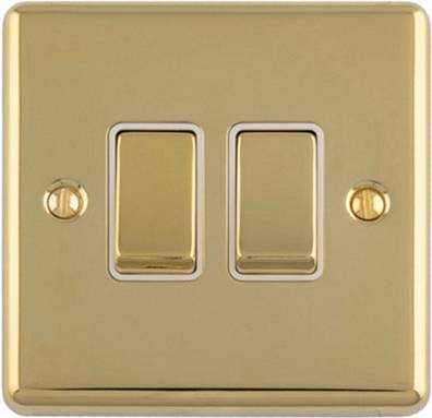 Loops 2-Gang Double Rocker Light Switch