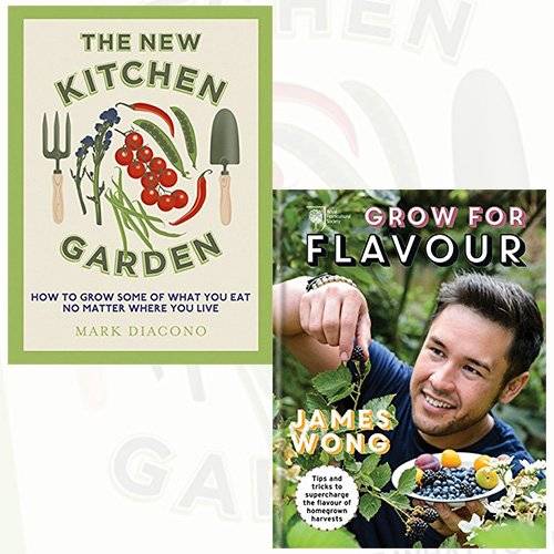 New Kitchen Garden RHS Grow For Flavour 2 Books Collection Set Non Fiction Paperback