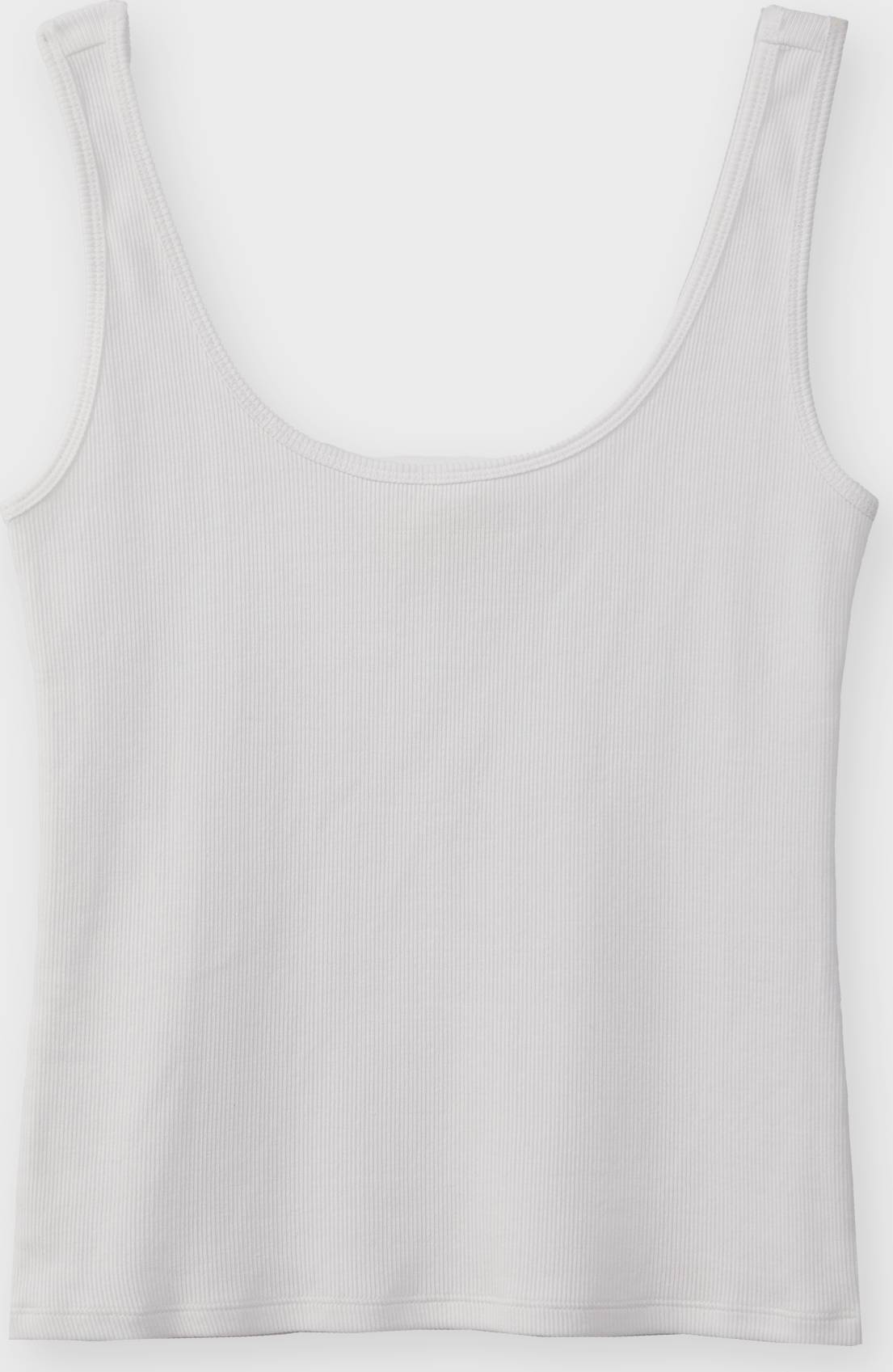 Cato Rib Tank Top - Vit