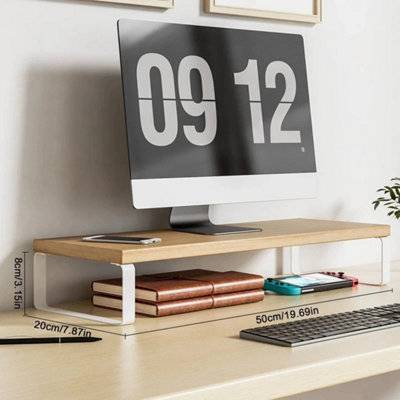 Tv riser B&Q Computer Desktop Monitor Stand Laptop Tv Display Screen Rack