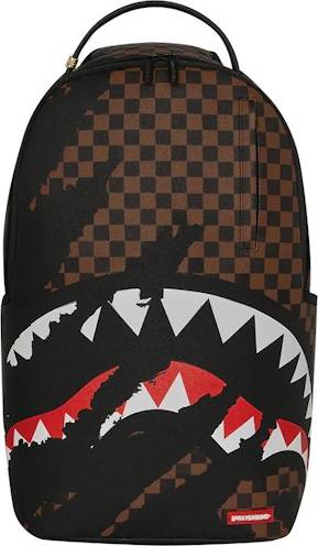 Sprayground Claw Tear Check Backpack - Multicolor