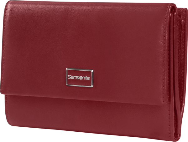 Samsonite Image Leather Wallet RFID Protection Red