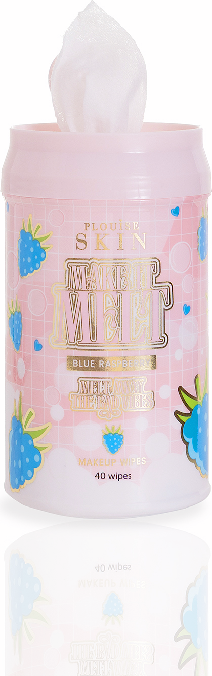 P.Louise Melt Makeup Remover Wipes - Blue Raspberry
