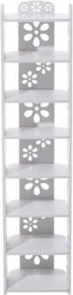 B&Q 8 Tier Vertical Shoe Rack Stand Organiser Shoe Rack 26x111cm