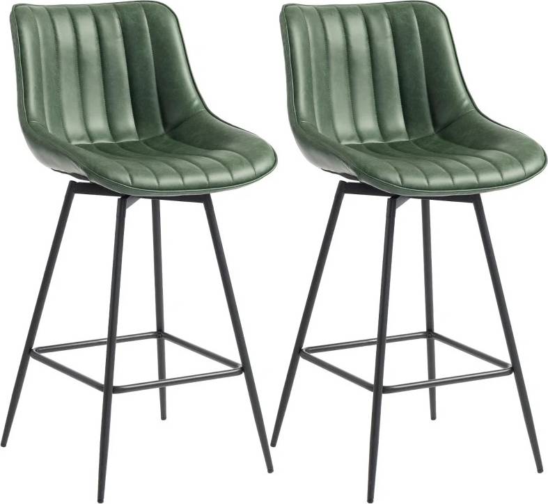 Homcom Swivel Bar Stools Set Of 2 Bar Stool 2pcs