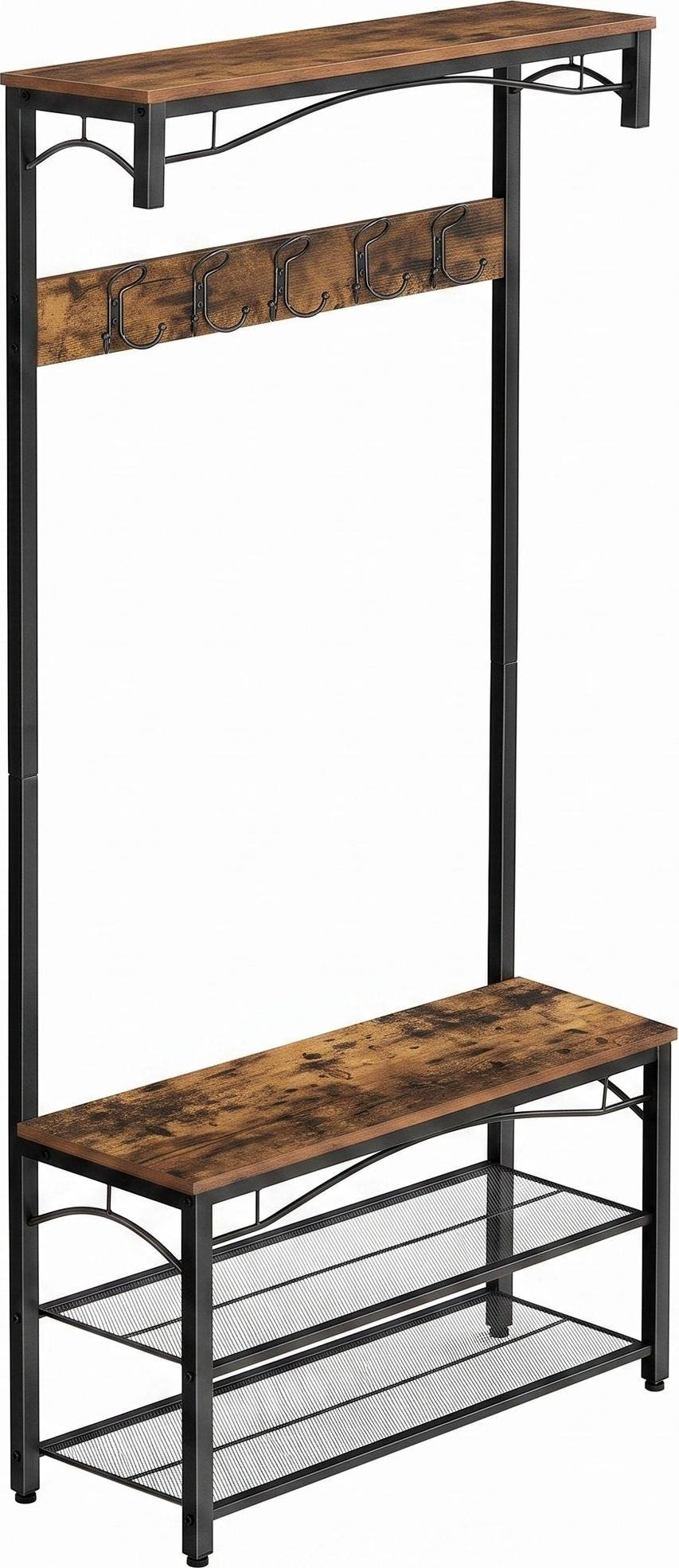 Vasagle Coat Rack With Top Board Shoe Rack