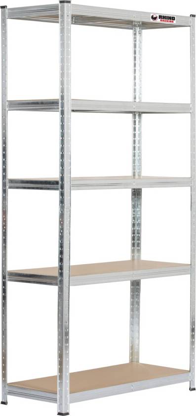 Rhino Racking Galvanised Boltless Garage Shelving Unit 180x90x40cm Shelving System