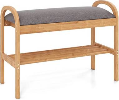 B&Q 2-Tier Entryway Shoe Rack Shoe Rack