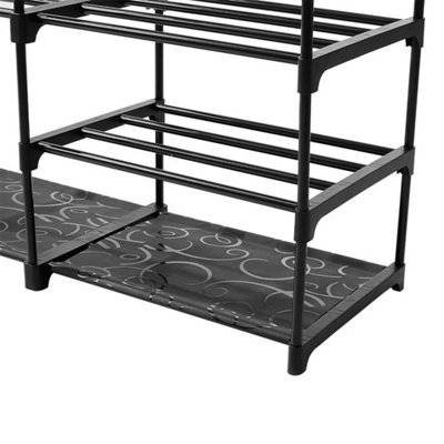 B&Q Double Row Shoe Rack Storage Organizer Shoe Rack 50pcs